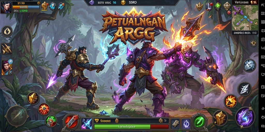 Gameplay ARPG yang seru dan menegangkan di 55RP.