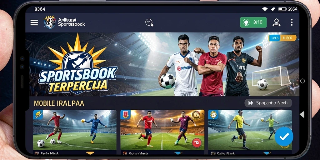 Tampilan menarik dari aplikasi sportsbook 8364 dengan berbagai opsi taruhan.