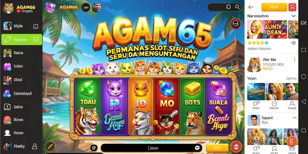 Screenshot gameplay AGAM66 dengan grafis slot yang menarik.