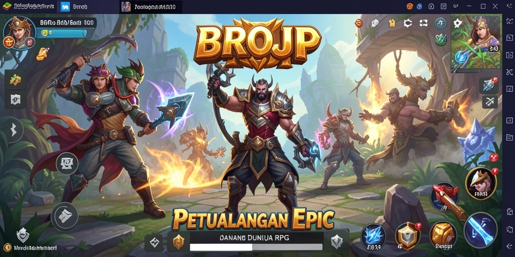 Gameplay seru dengan petualangan karakter di dunia RPG.