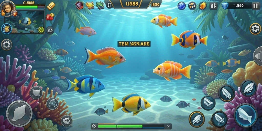 Tampilkan aksi menembak ikan yang mendebarkan di CU888.