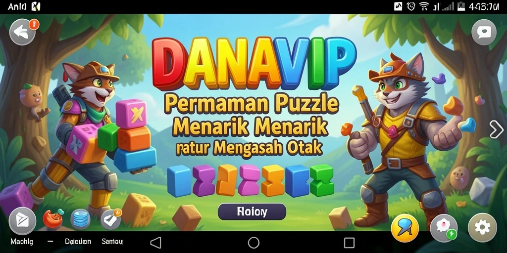 Tampilan gameplay menarik dari DANAVIP yang menantang otak.