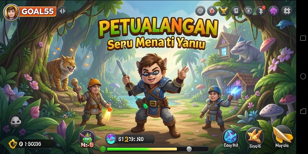 Gameplay seru dan petualangan menantang di GOAL55.