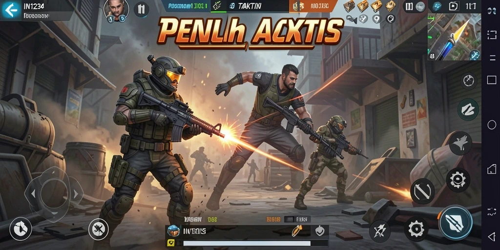 Gameplay seru di IN1234 dengan aksi taktis menegangkan.