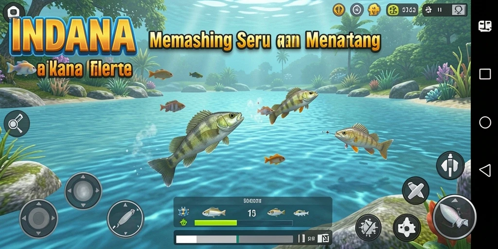 Tangkapan ikan besar dalam permainan memancing INDAAA.