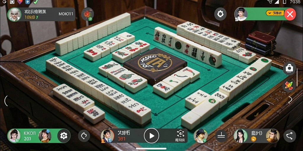Screenshot gameplay KOKO11 menampilkan keseruan bermain Mahjong.
