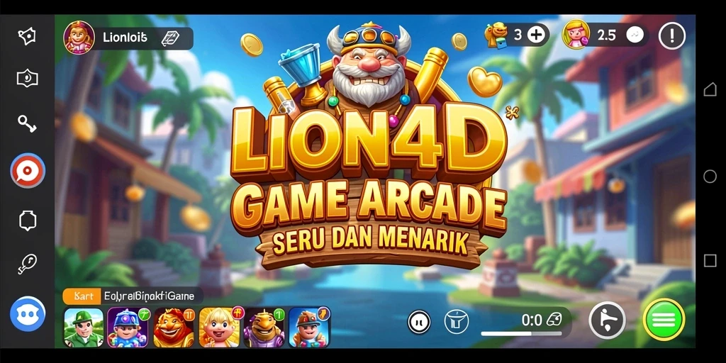 Tampilan screenshot gameplay <strong>LION4D</strong> yang seru dan menarik.