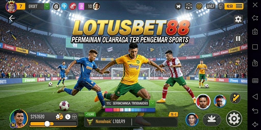 Tampilan menarik dari gameplay olahraga di LOTUSBET88.