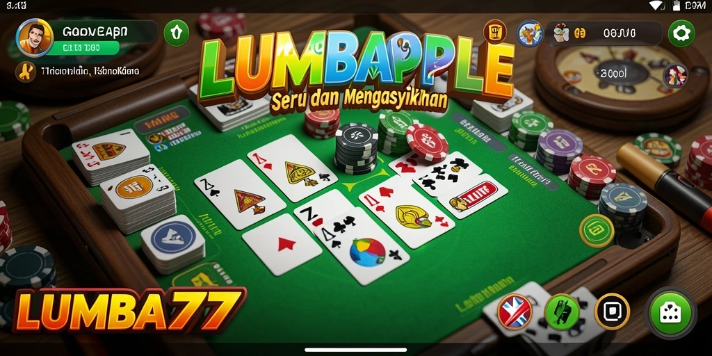 Gameplay seru LUMBA77 dengan pemain yang bersaing di papan Gaple.