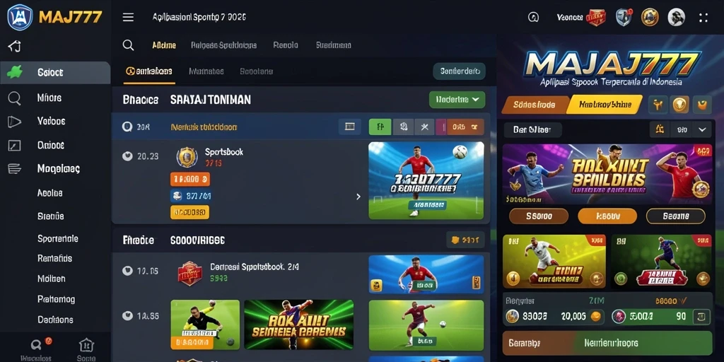 Tampilan menarik dari gameplay Sportsbook MAJ777.