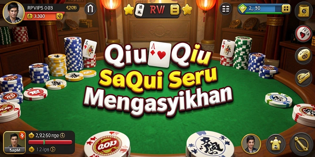 Tampilan gameplay RPVIP5 yang penuh aksi kartu QiuQiu.