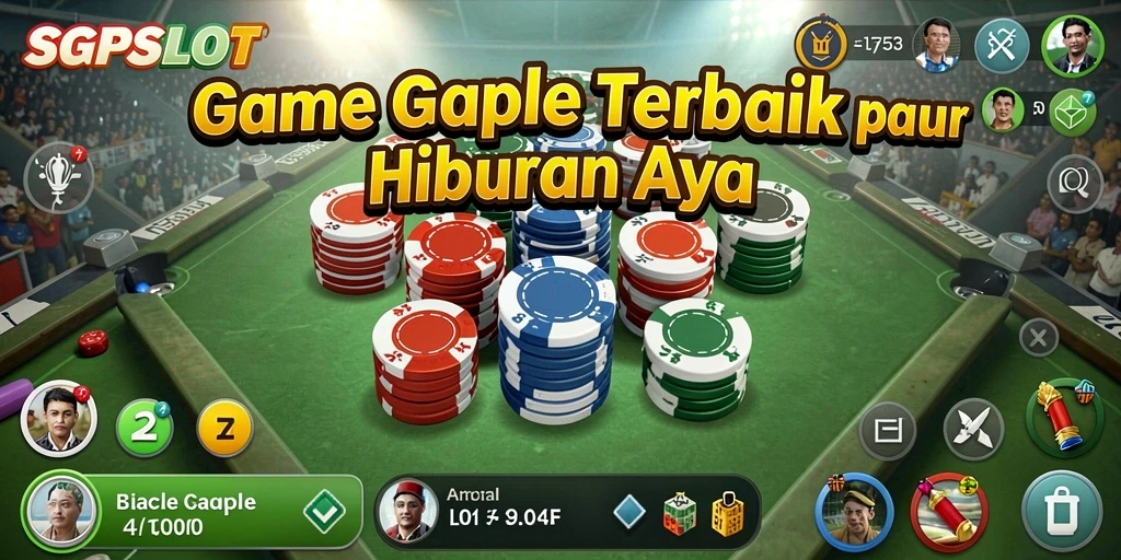 Tampilan permainan Gaple yang seru dan interaktif.