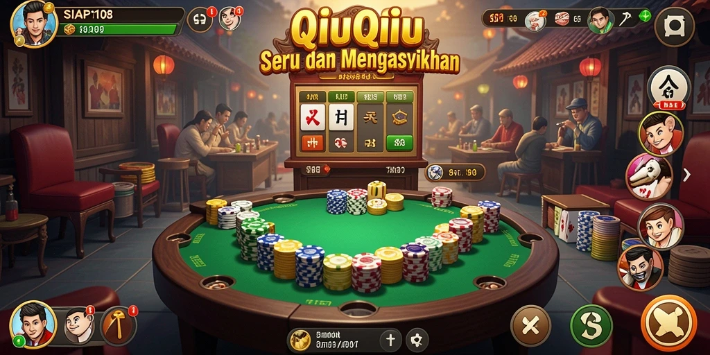 Screenshot gameplay SIAP108 menampilkan keseruan permainan QiuQiu.