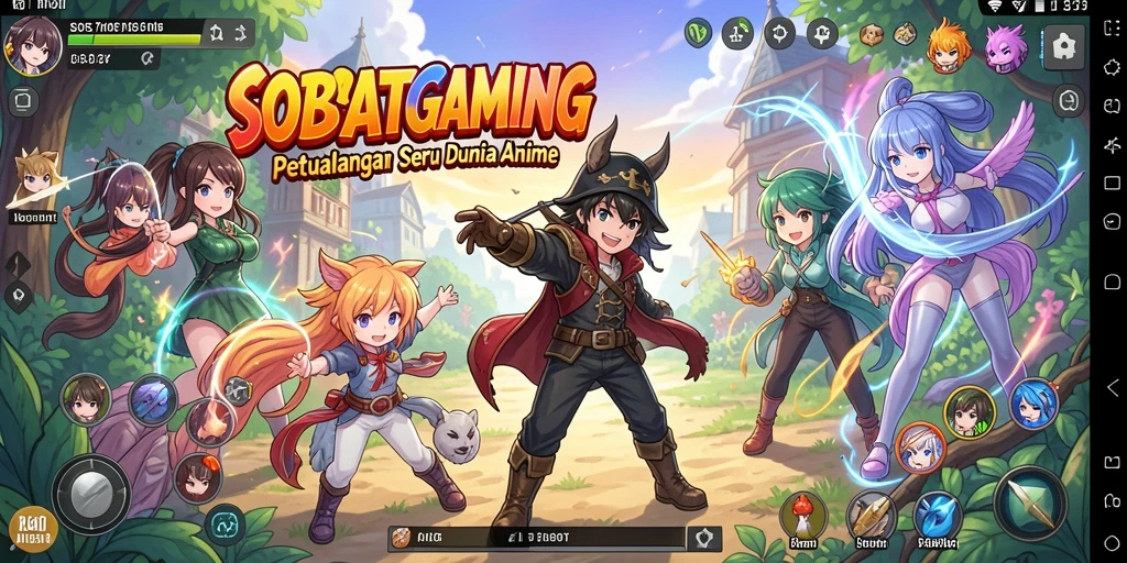 Gameplay menarik yang menampilkan karakter Anime favorit.